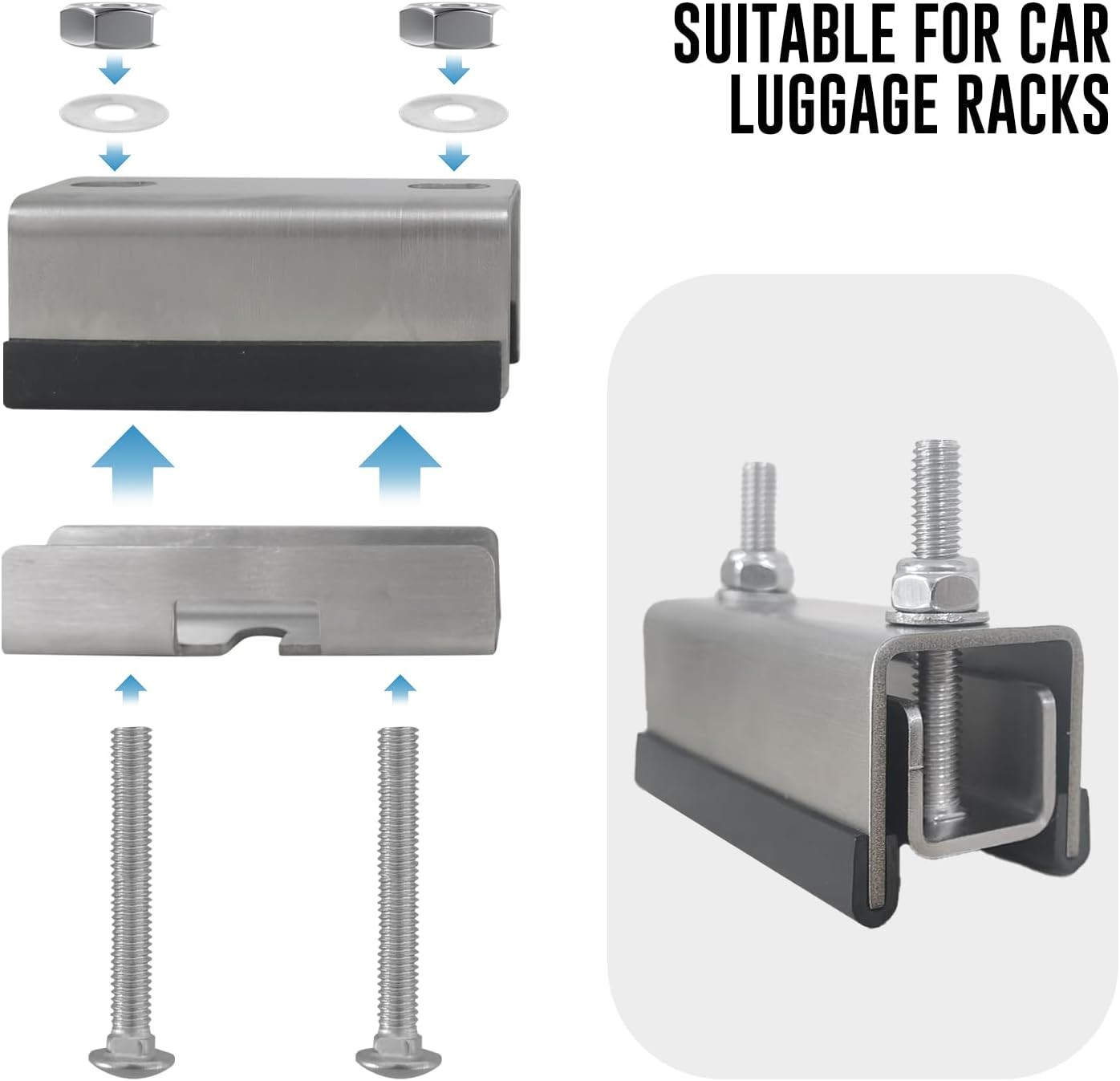 4 Packls Roof Mount Kits Bracket Mounting Mounts Universal For Home/Garden