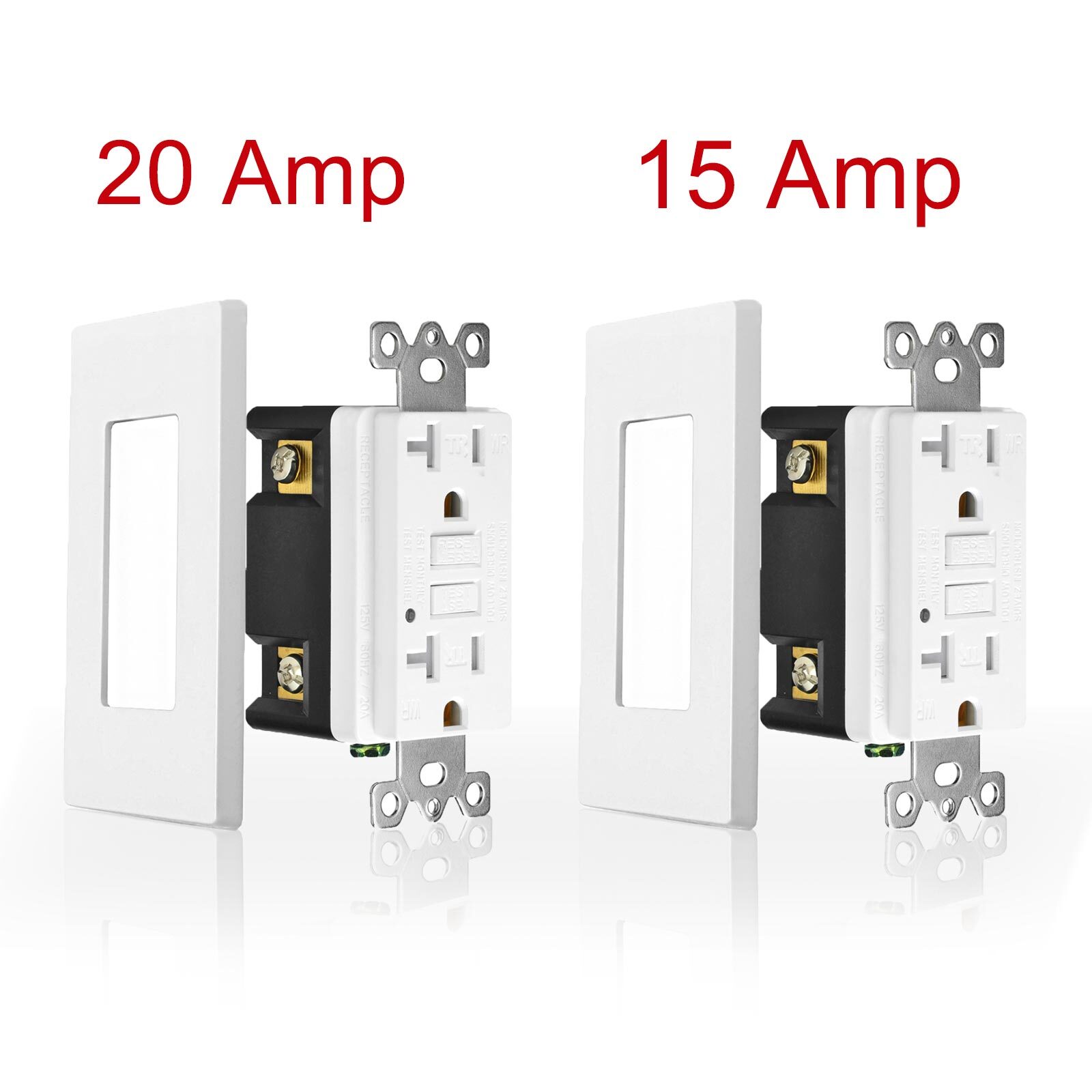15Amp/20Amp GFCI GFI Safety Outlet Receptacle Tamper Resistant Weather Resistant