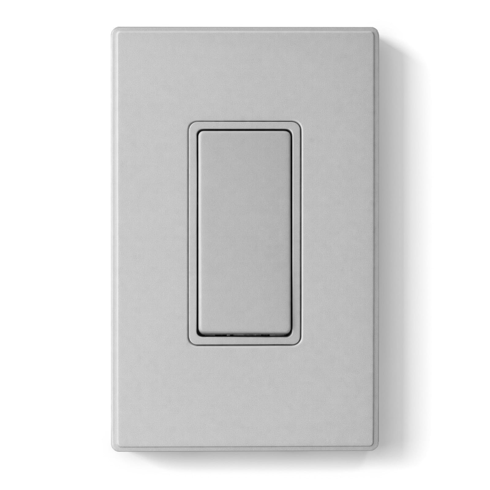 1 Pack Matte Gray 3 Way Decorator Light Switch 15A 120277V Paddle Rocker