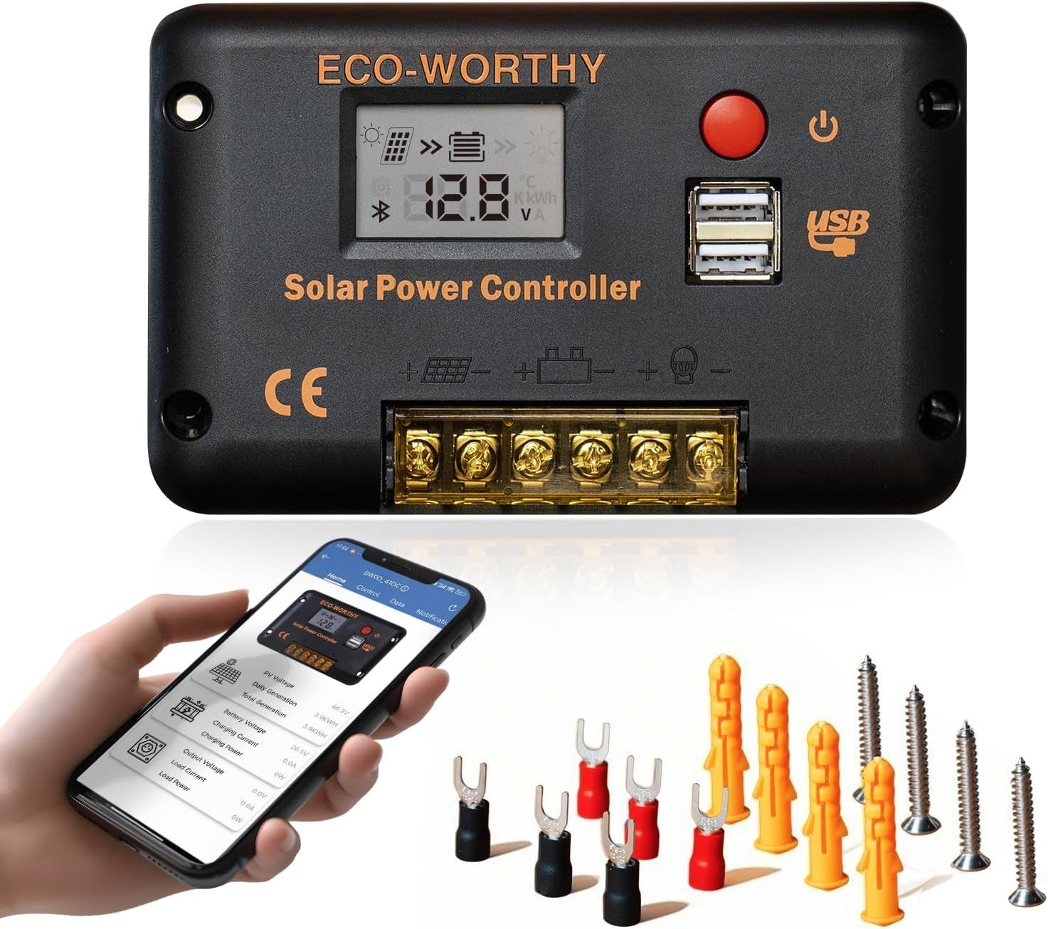 30A Solar Charger Controller Bluetooth – Solar Panel Battery 30A (Bluetooth)