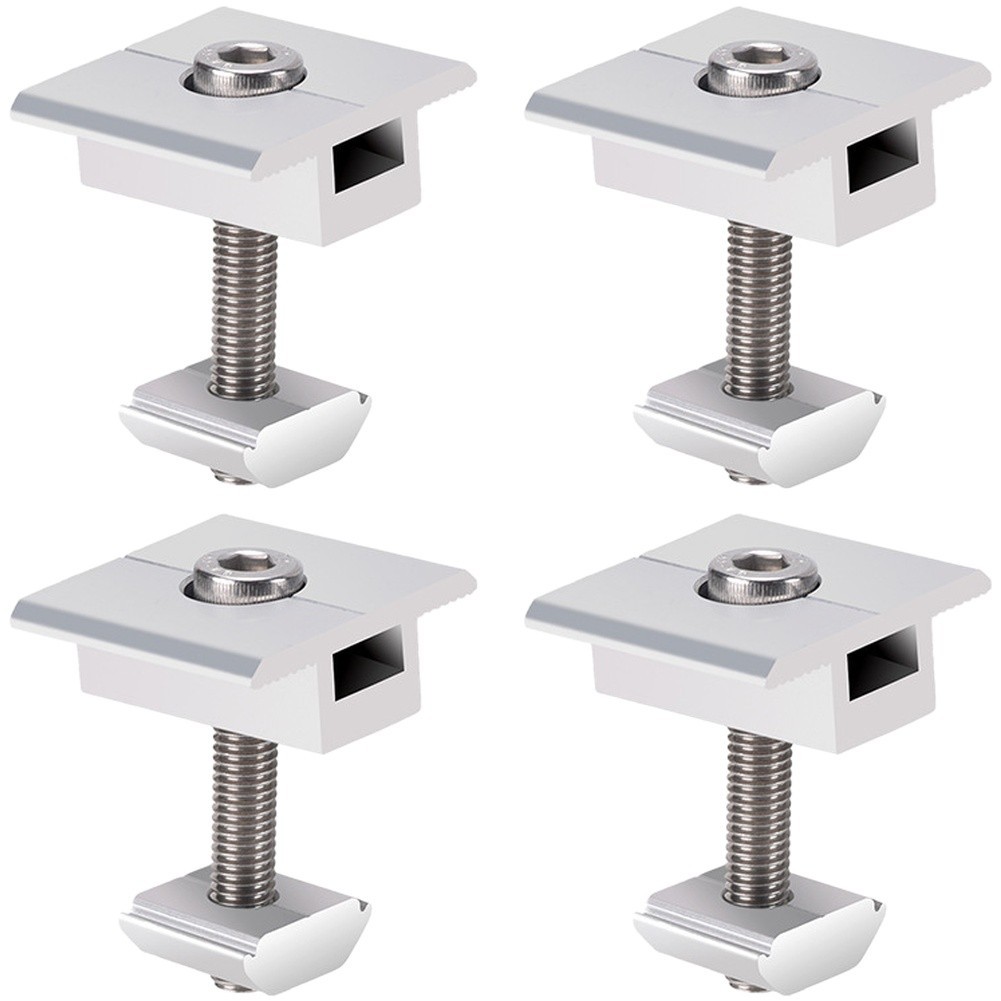 Solar Panel Bracket Centre Clamps 35 mm Aluminium Alloy Pack of 48 for Mounting