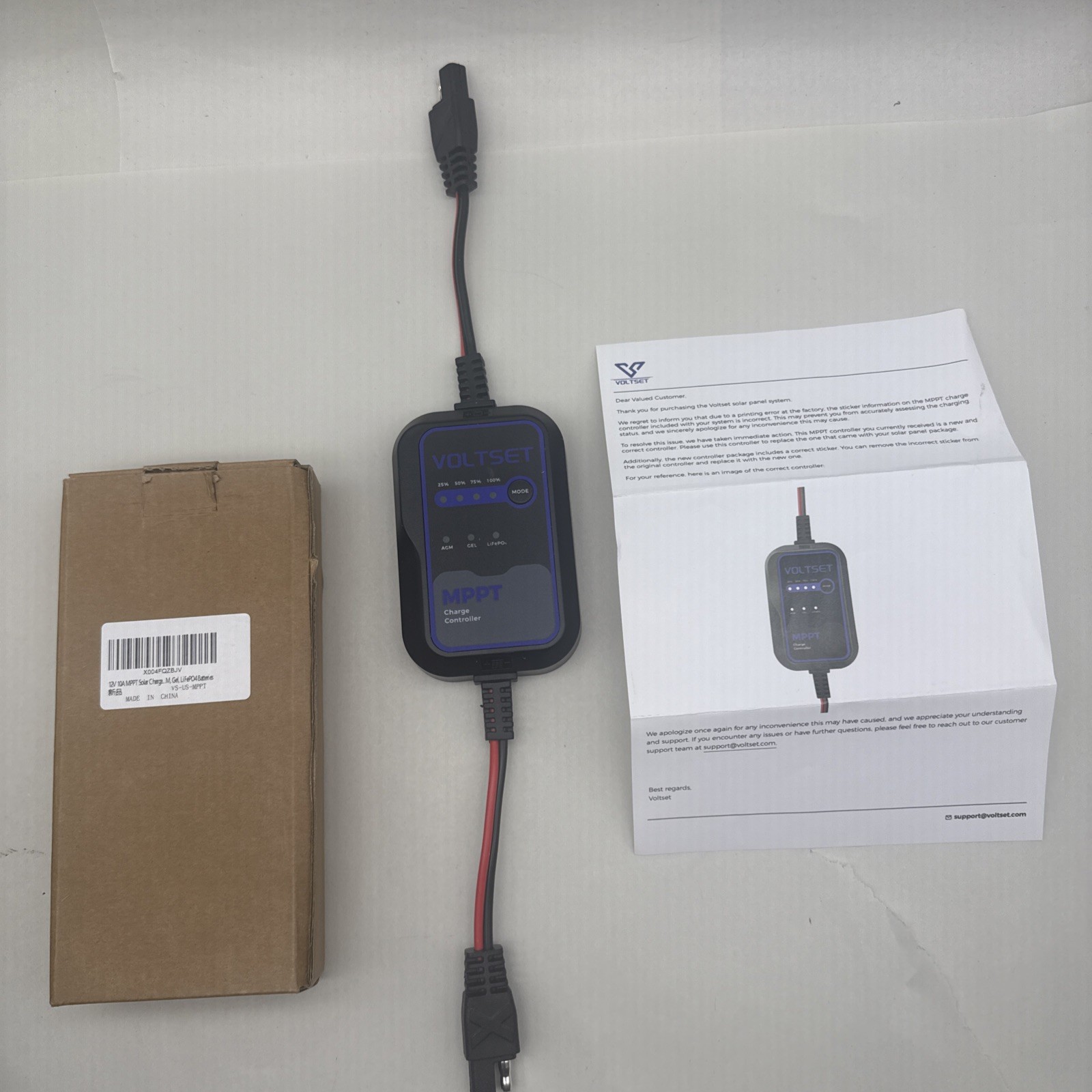 Voltset 12V 10A MPPT Solar Charge Controller for AGM, Gel, LiFePO4 Batterie READ