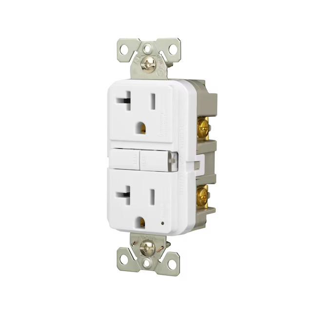 Eaton 20 -Amp 125-volt GFCI Residential Decorator Outlet Receptacle, 3-Pck