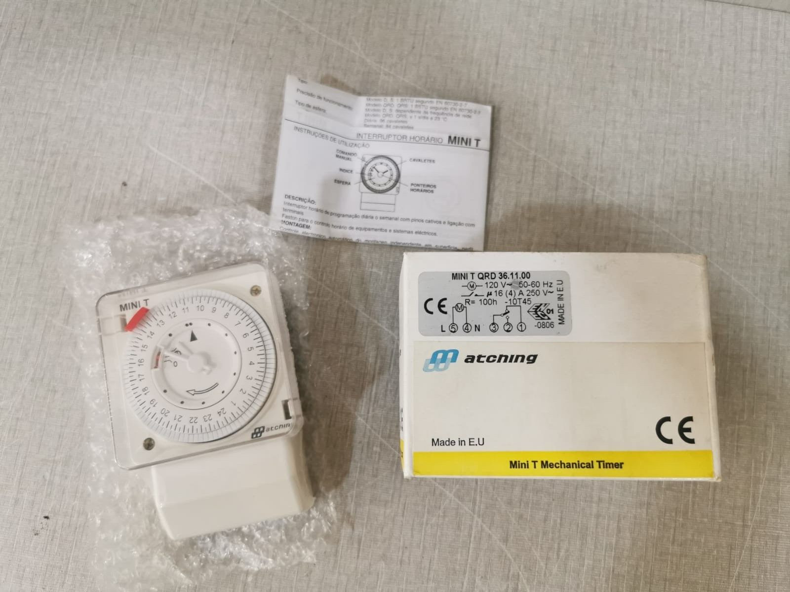LOT 5PCS Matching Mini T QRD 36.11.00 Mechanical Timer 120V 50-60Hz