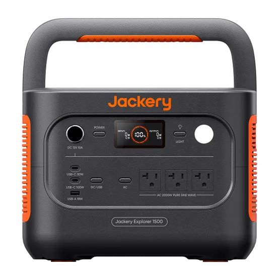 Jackery Explorer 1500 v2 Solar Generator with 100 Air Solar Panel BRAND NEW