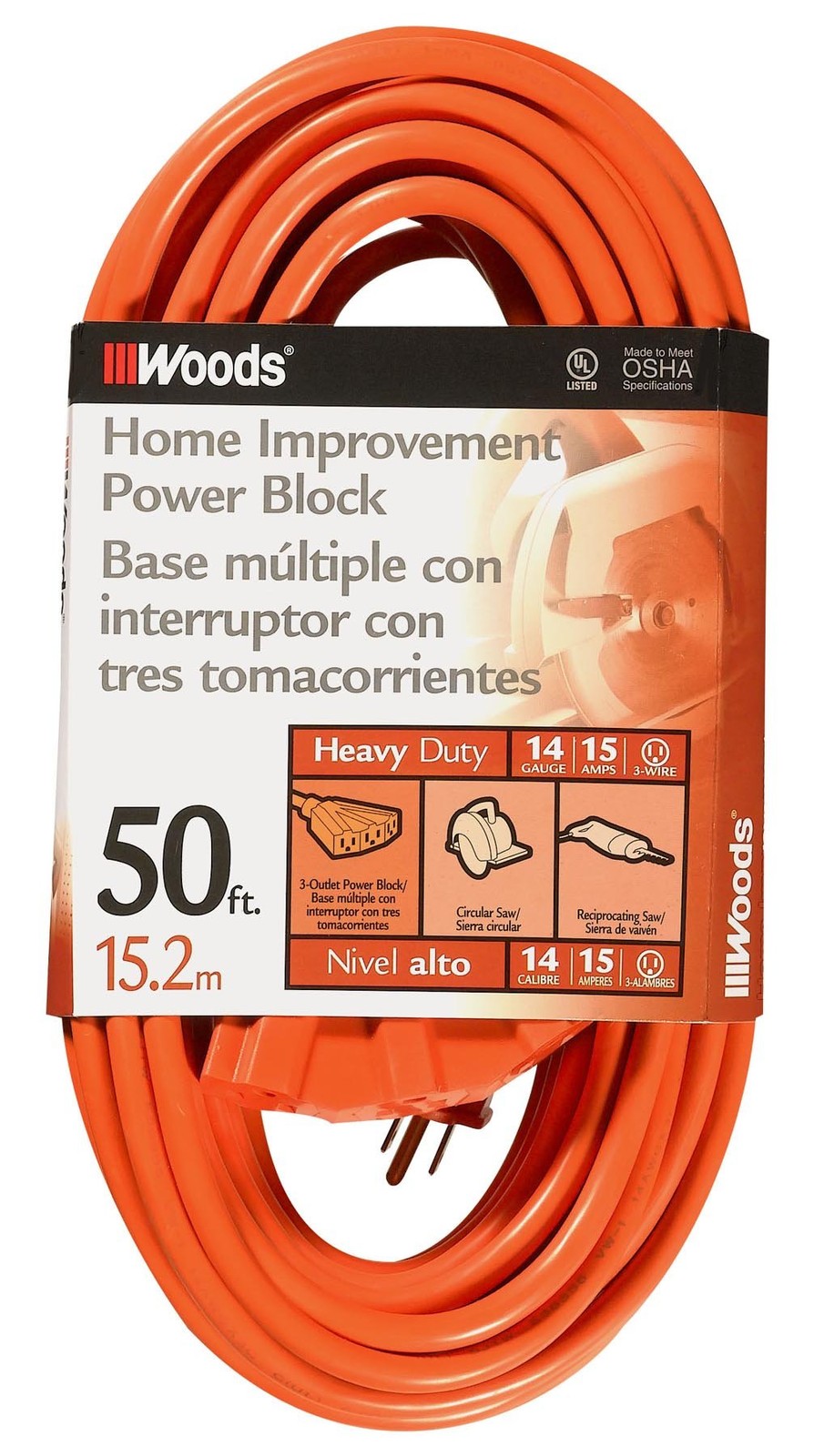 Southwire Medium Duty Extension Cord General Purpose Outdoor Power For Appliance