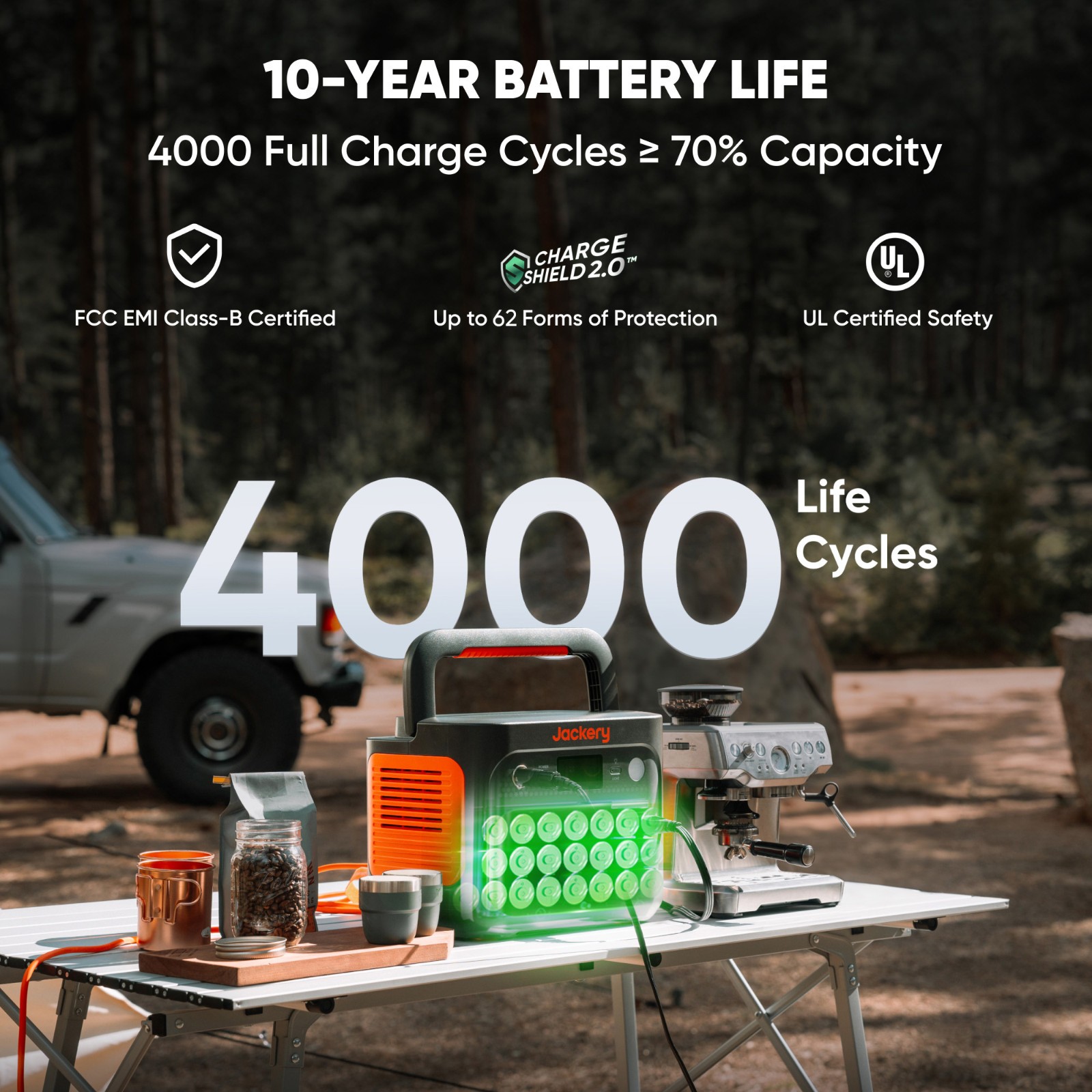 jackery E1000V2 + 1*SolarSaga 100