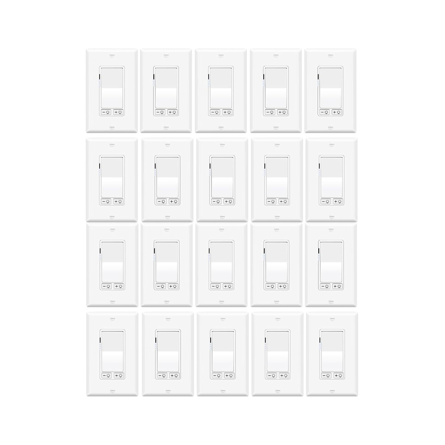 2-30PK Single or 3 Way Dimmer Light Switch for Dimmable 300W LED CFL Light