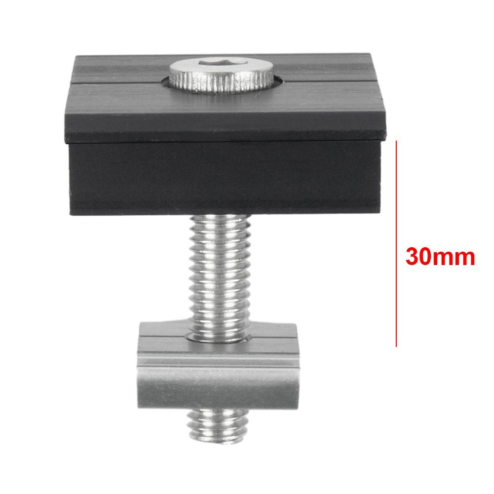 Professional Black Aluminum Alloy Solar Panel Mounting Bracket 30mm/35mm