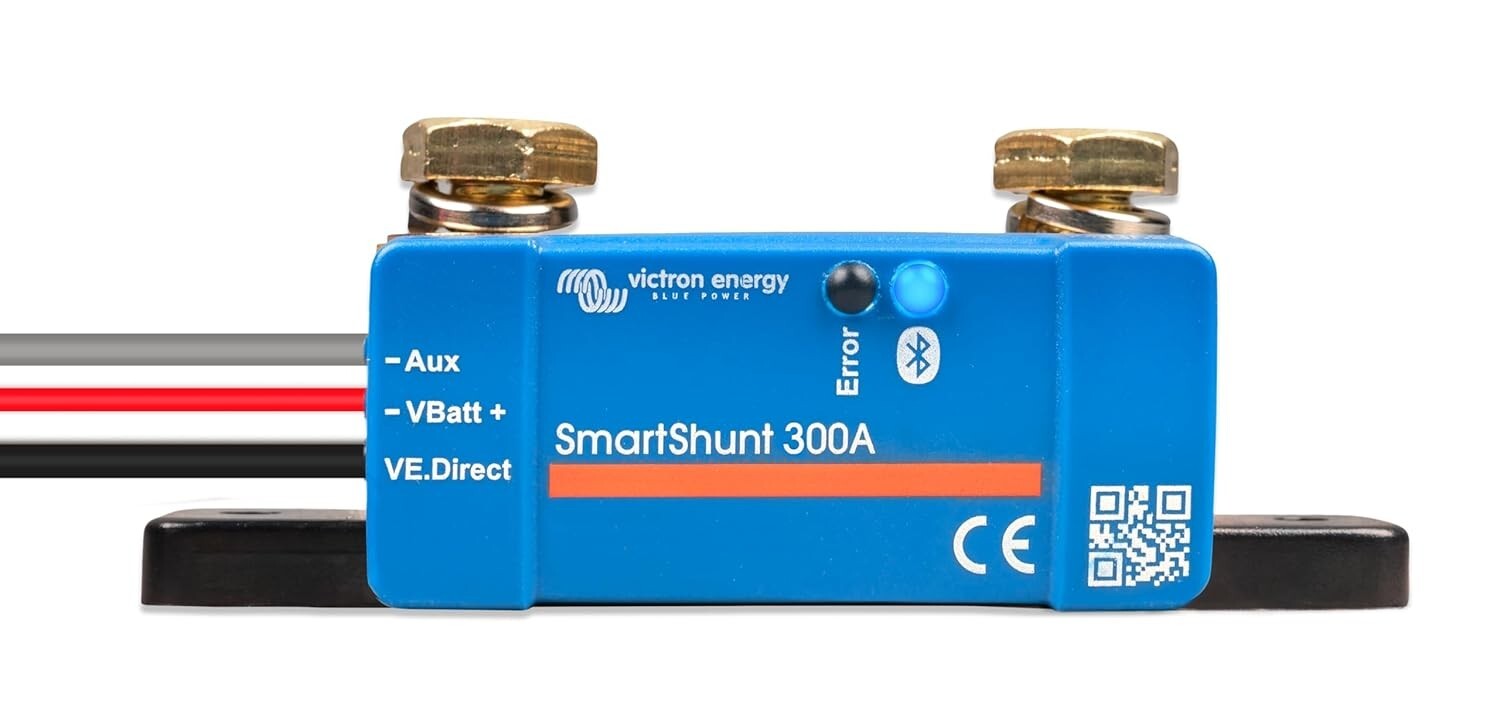 Victron Energy SmartShunt IP65 Battery Monitor (Bluetooth) – 6.5V-70V, 300 amp