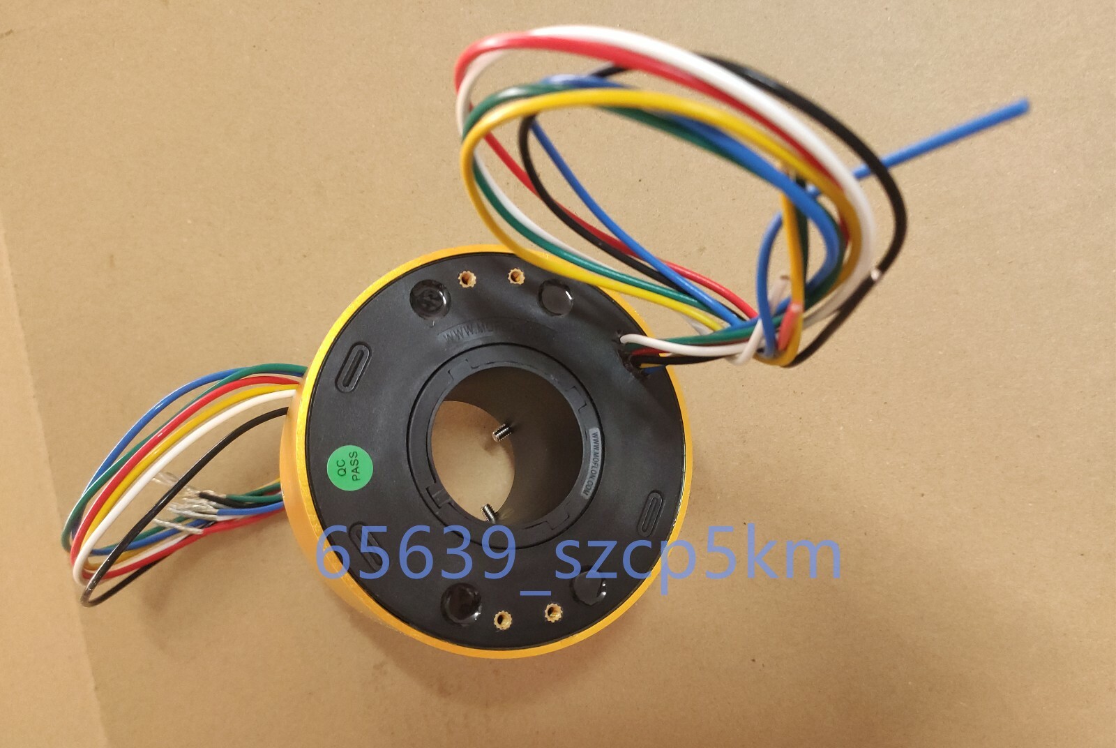 Hollow Shaft Slip Ring Through Hole Dia.60mm 6 wires/10A Conductive Slip Ring