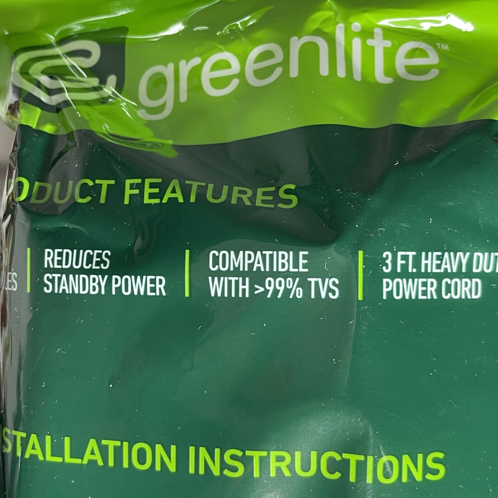 One Greenlite Tier 1 Advanced 7 Outlet Surge Power Strip 1440 Joules For TV, PC