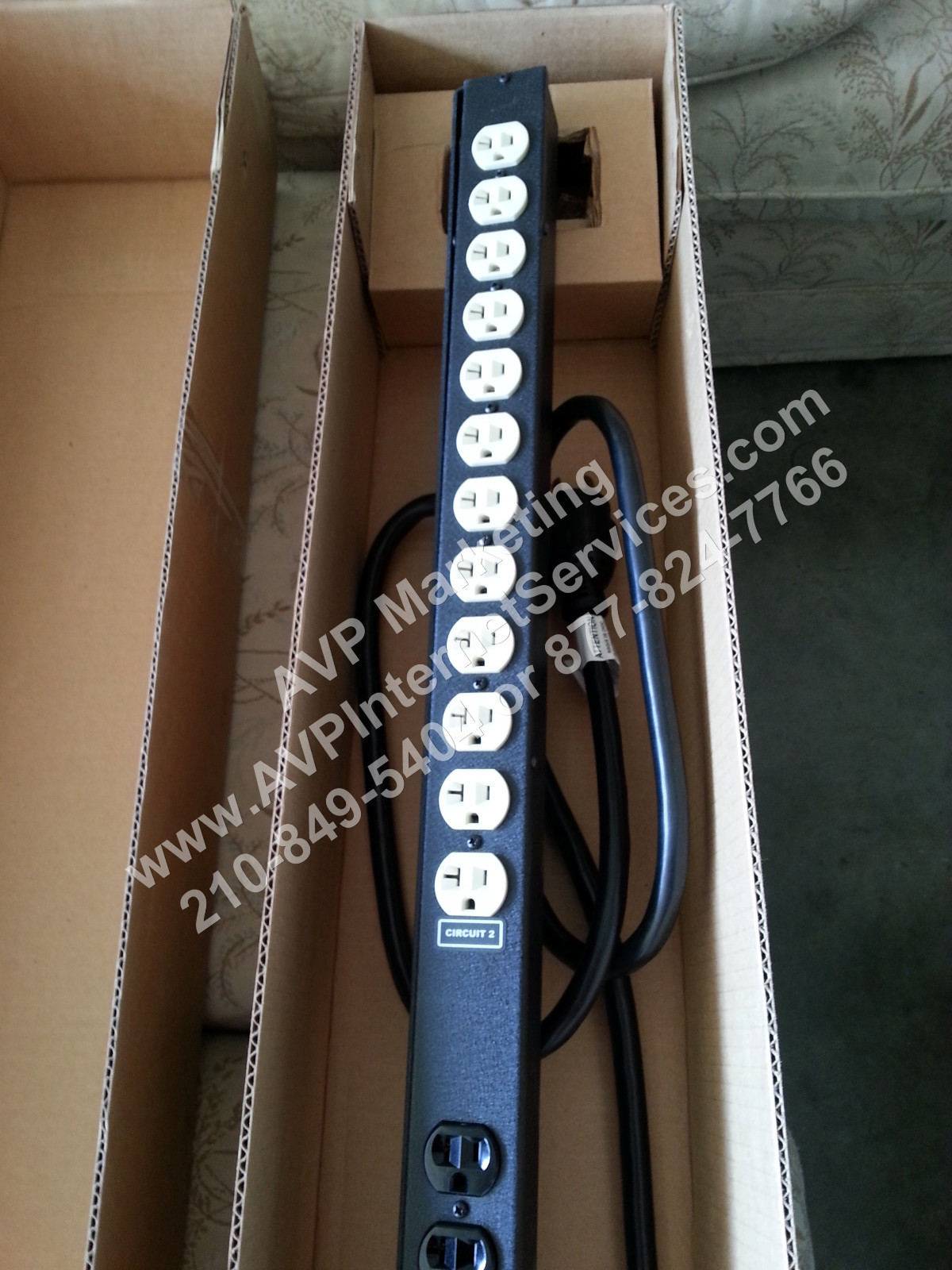 GEIST XPB240-103D20DTL5 66″ Dual 30 Amp Circuits 24 Outlets Power Strip