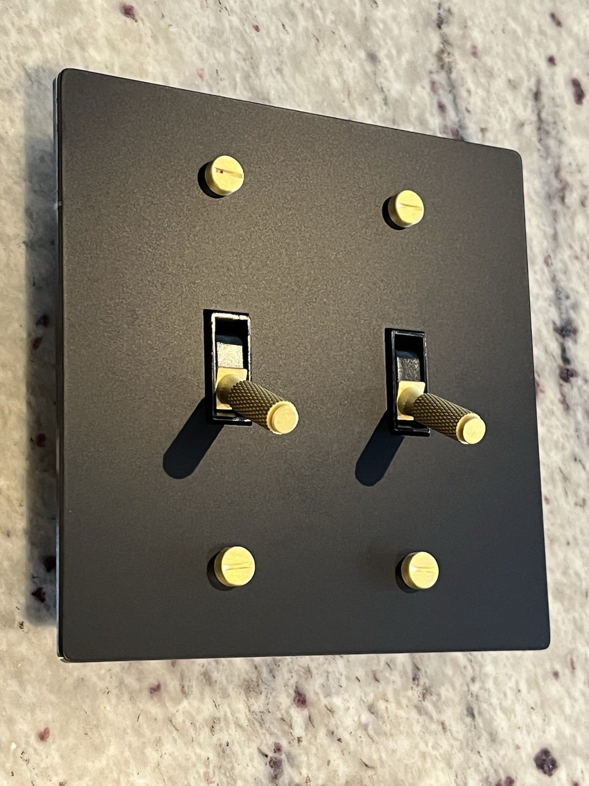 Black And Gold/brass Light Switch