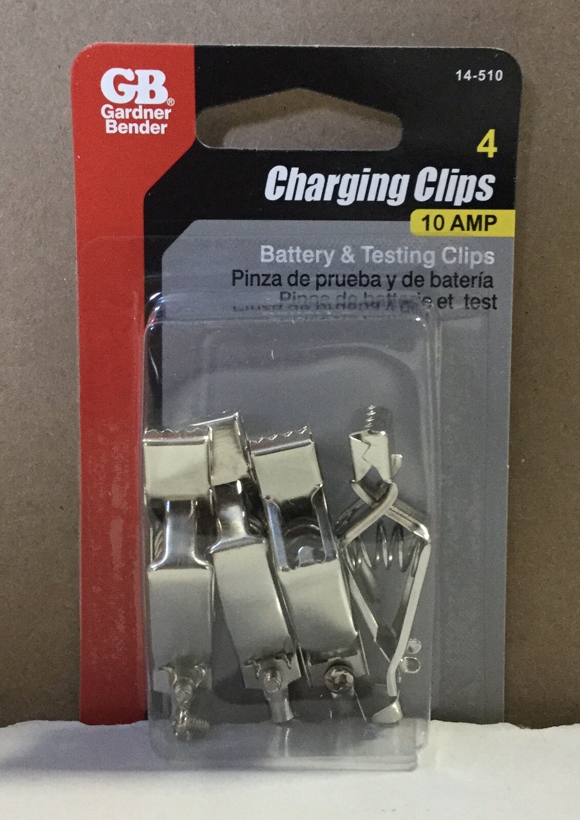 Case Of (10) Gardner Bender 14-510 Charging Clips 10amp Battery & Testing Clips