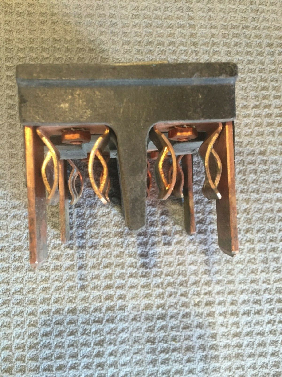 CUTLER HAMMER 60 AMP MAIN OR RANGE OLD HEAVY BAKELITE FUSE PANEL PULLOUT