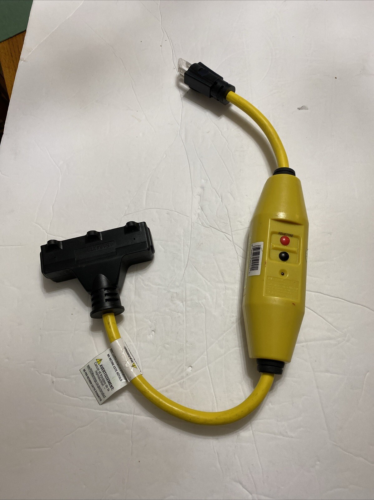 In-Line Tri-Tap Portable GFCI – 120 V – 15 A – 1875 Watts -Tower