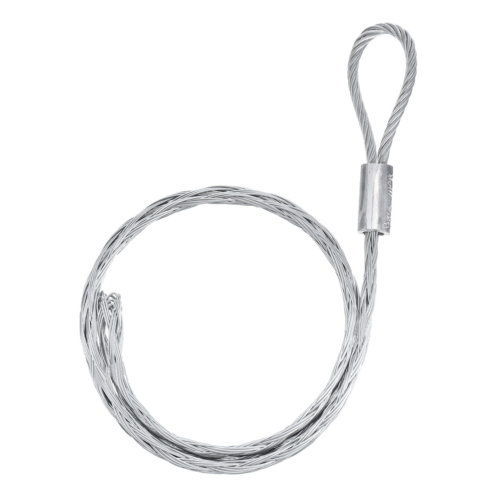Cable Pulling Grip 0.9m/3FT Galvanizing Steel for 8-16mm Cable(Silver)
