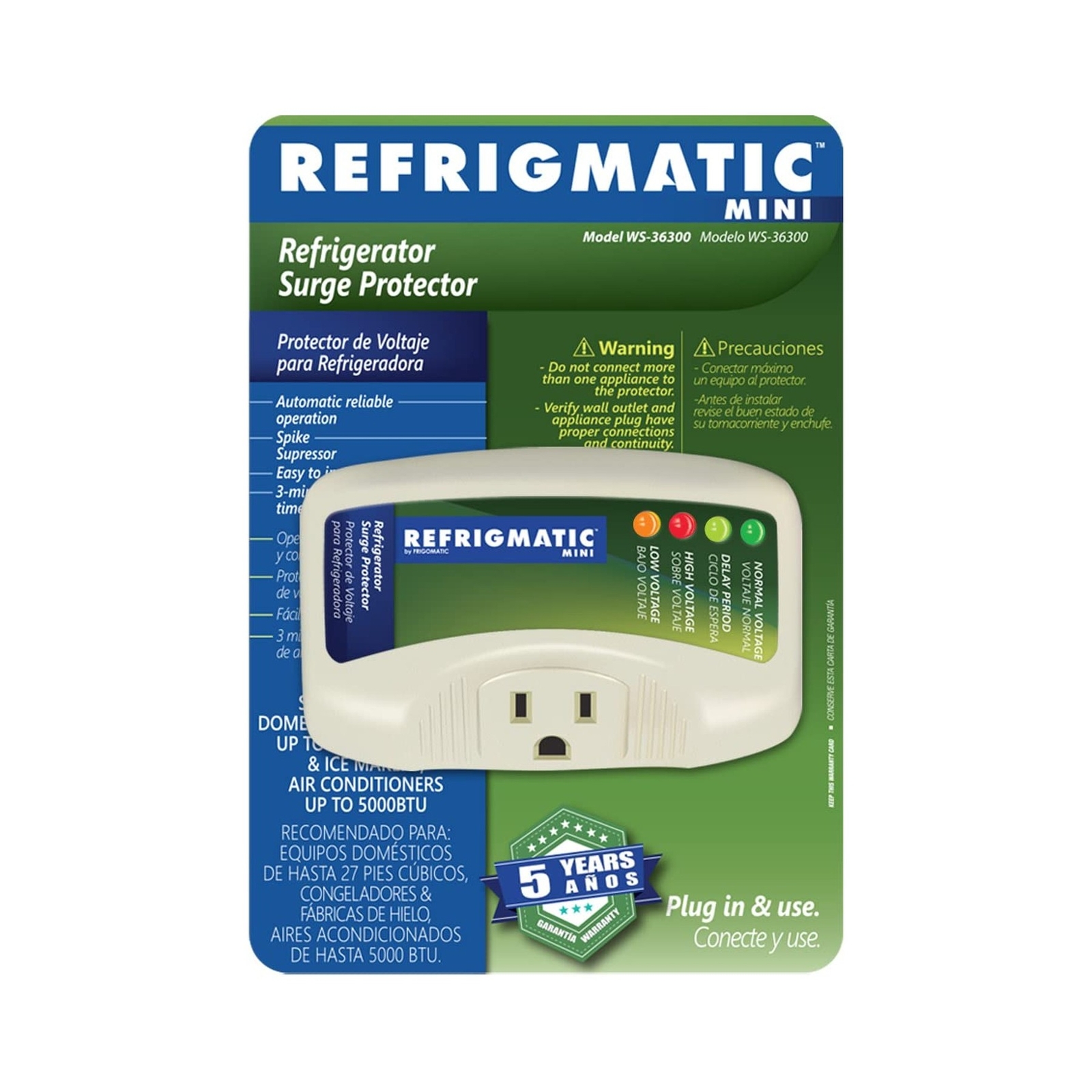 Refrigmatic WS-36300 Electronic Voltage & Surge Protector for Refrigerator Up…