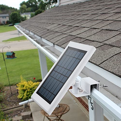Gutter Mount for Solar Panel, Adjustable Weatherproof Aluminum Alloy White