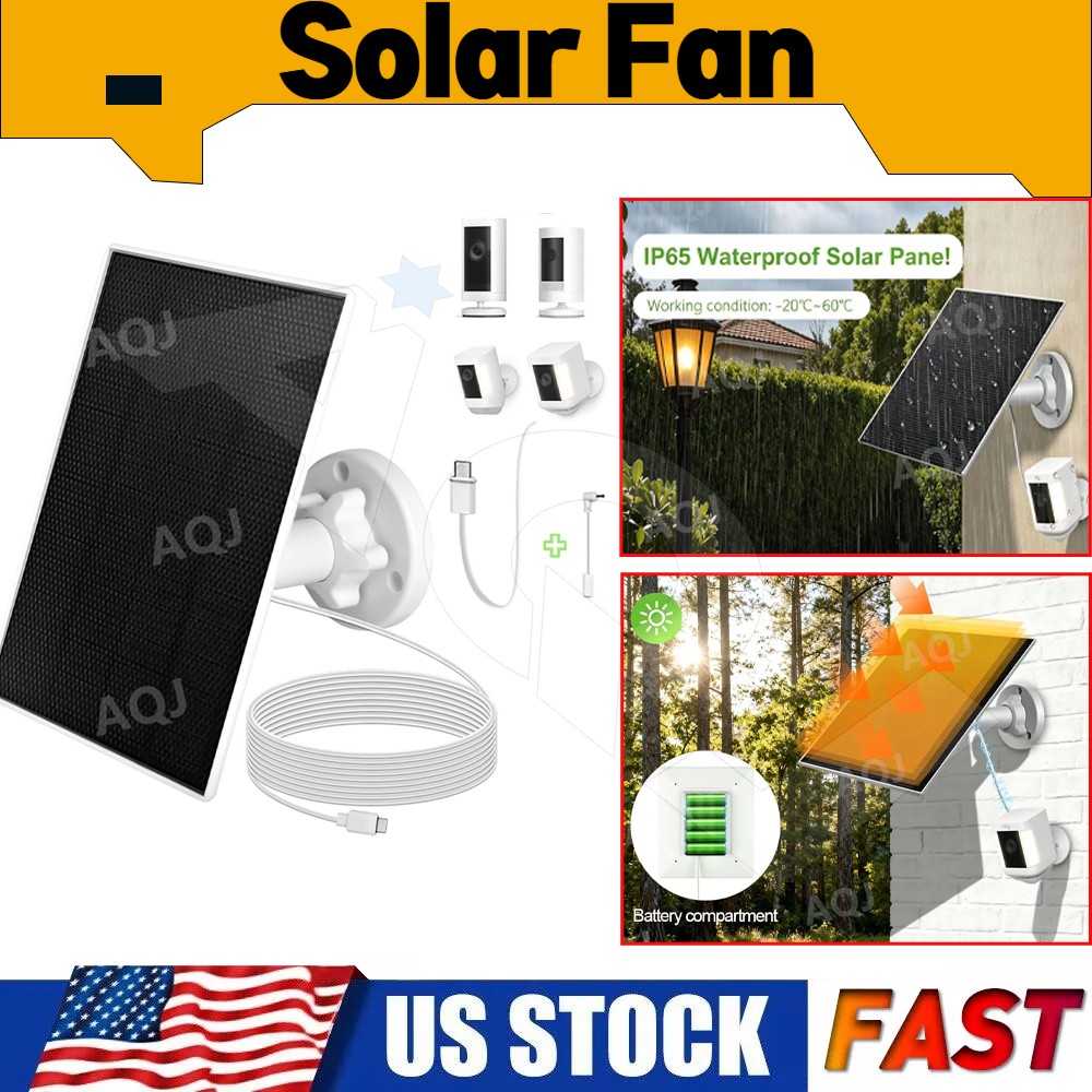 Ring Solar Panel for Ring Spotlight Cam/Stick Up Cam 3 Watt