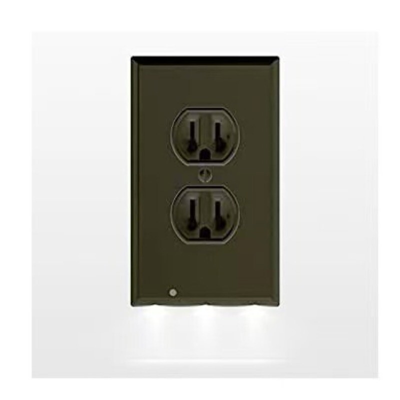 5 PCS / 10PCS Outlet Night Light with Built-In LED Light White / Black Duplex