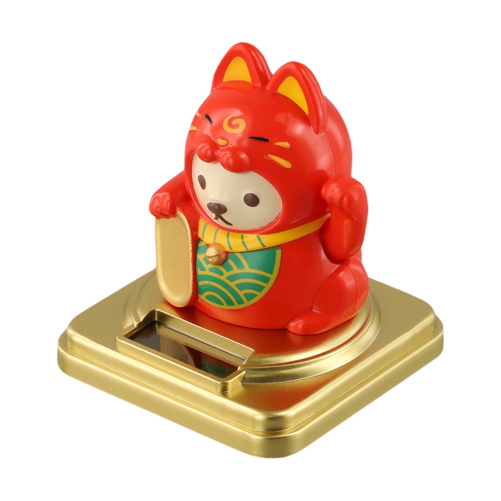 Lucky Cat with Moving Arms Perfect Addition to Car Office or Home Settings