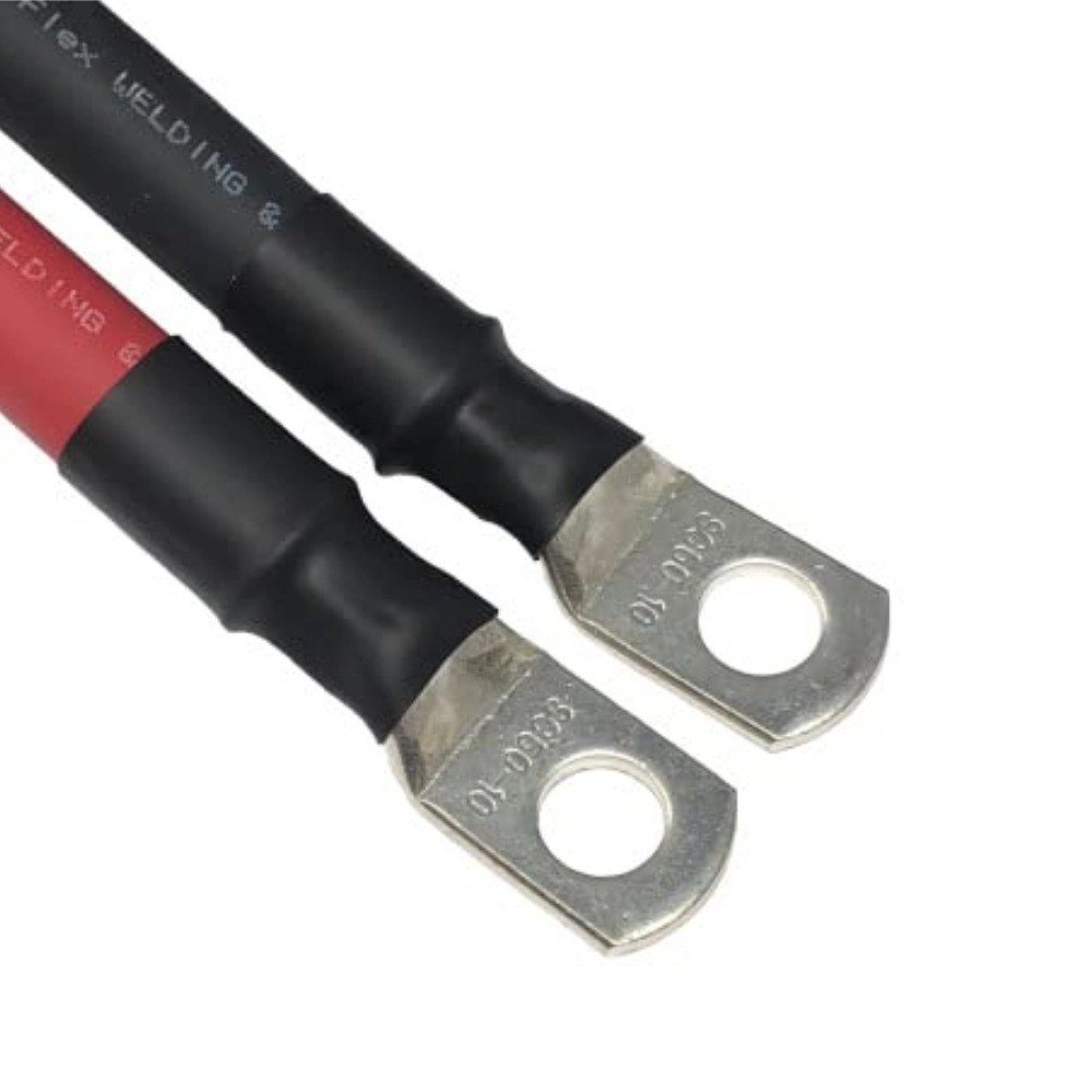Battery Inverter Cables 2/0 AWG for Solar RV Car Boat 7 feet with 3/8″ Lugs