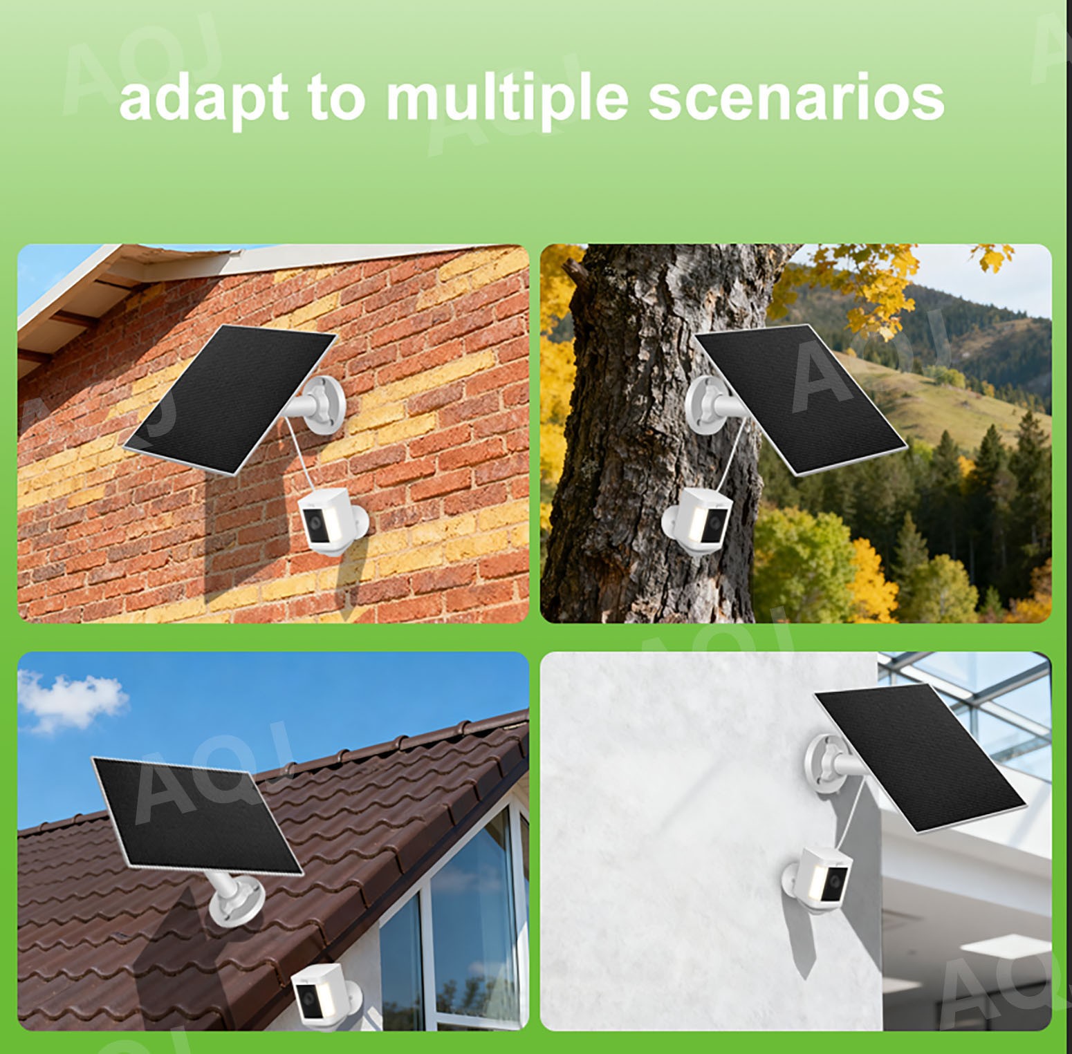 Solar Panel Charger for Ring doorbell Camera, Compatible with Ring Video