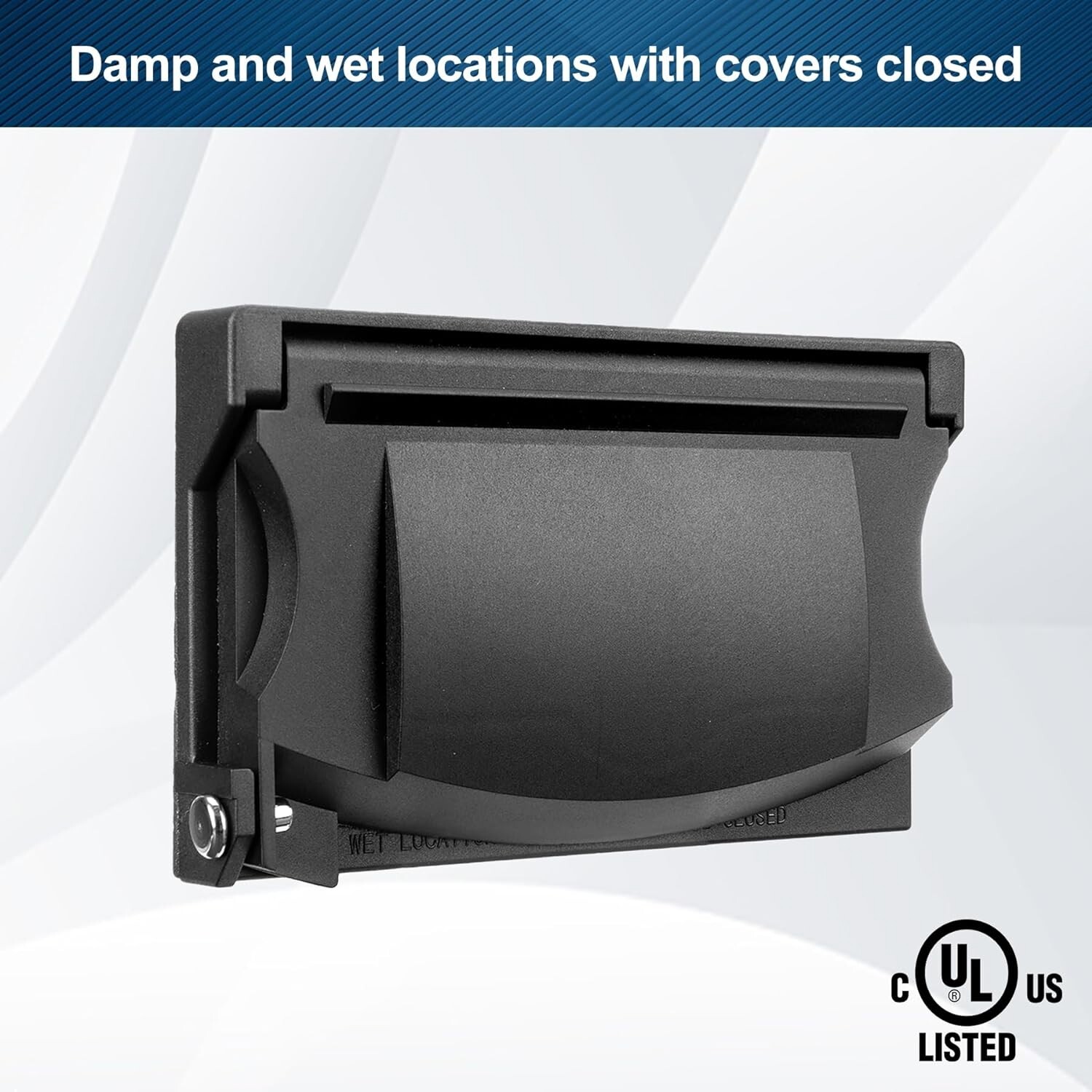 Durable Black Weatherproof Outlet Wallplates – 5 Pack for Easy Installation
