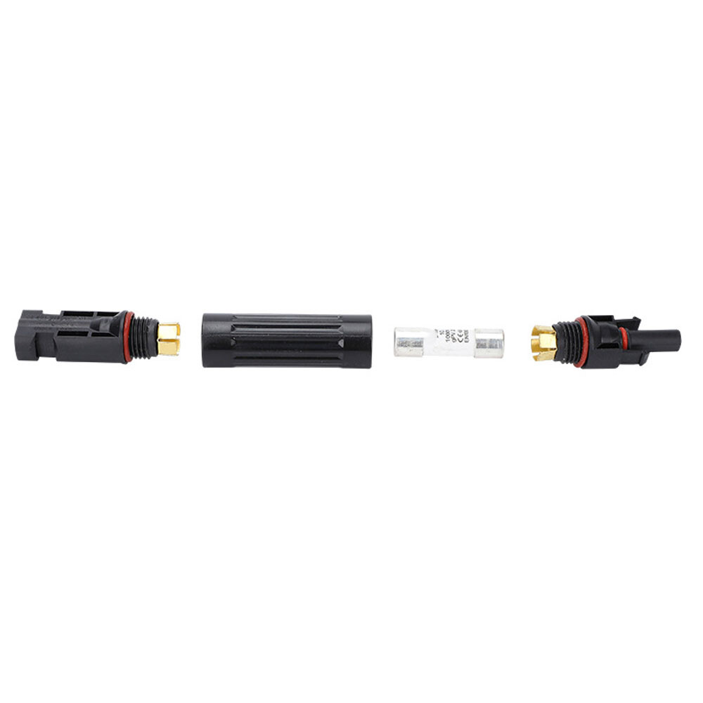 1/2/5/10/20X Solar Panel Cable Connector 10A in-Line Fuse Holder Solar Fuse