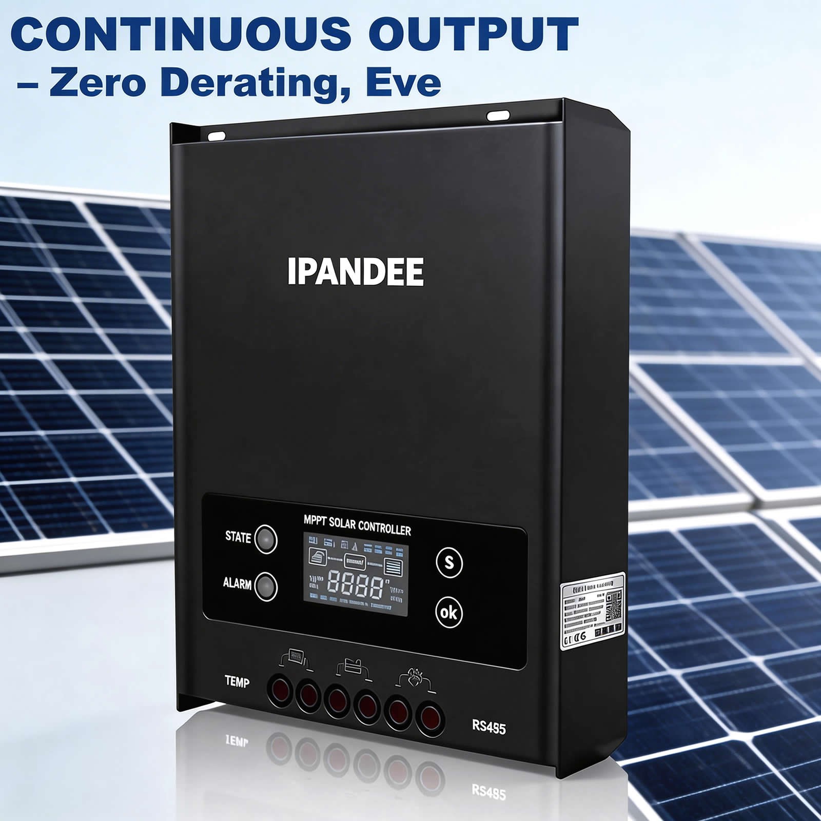 MPPT Solar Charge Controller 60A/100A 12V/24V/36V/48V For Battery Regulator w/BT
