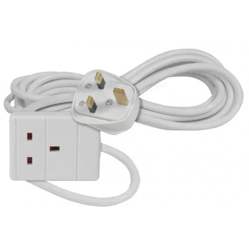 1 Way Gang Single Socket Mains Electric Extension Lead 3m Cable 13A UK Plug
