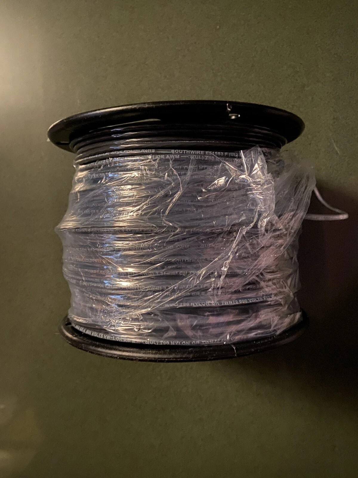 500 ft. #12 Black Stranded 12 AWG 12 Gauge CU THHN Wire