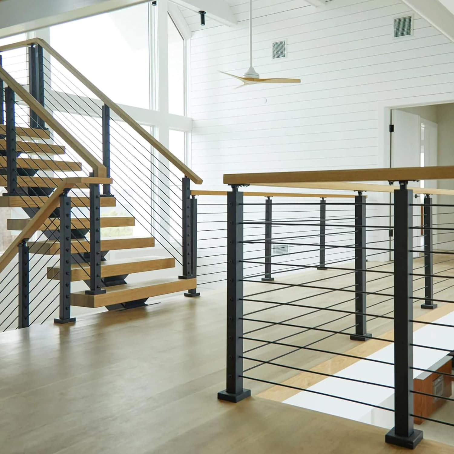 50 Pack 1/8″ Invisible Cable Railing Kit, T316 Stainless Steel Invisible Receive