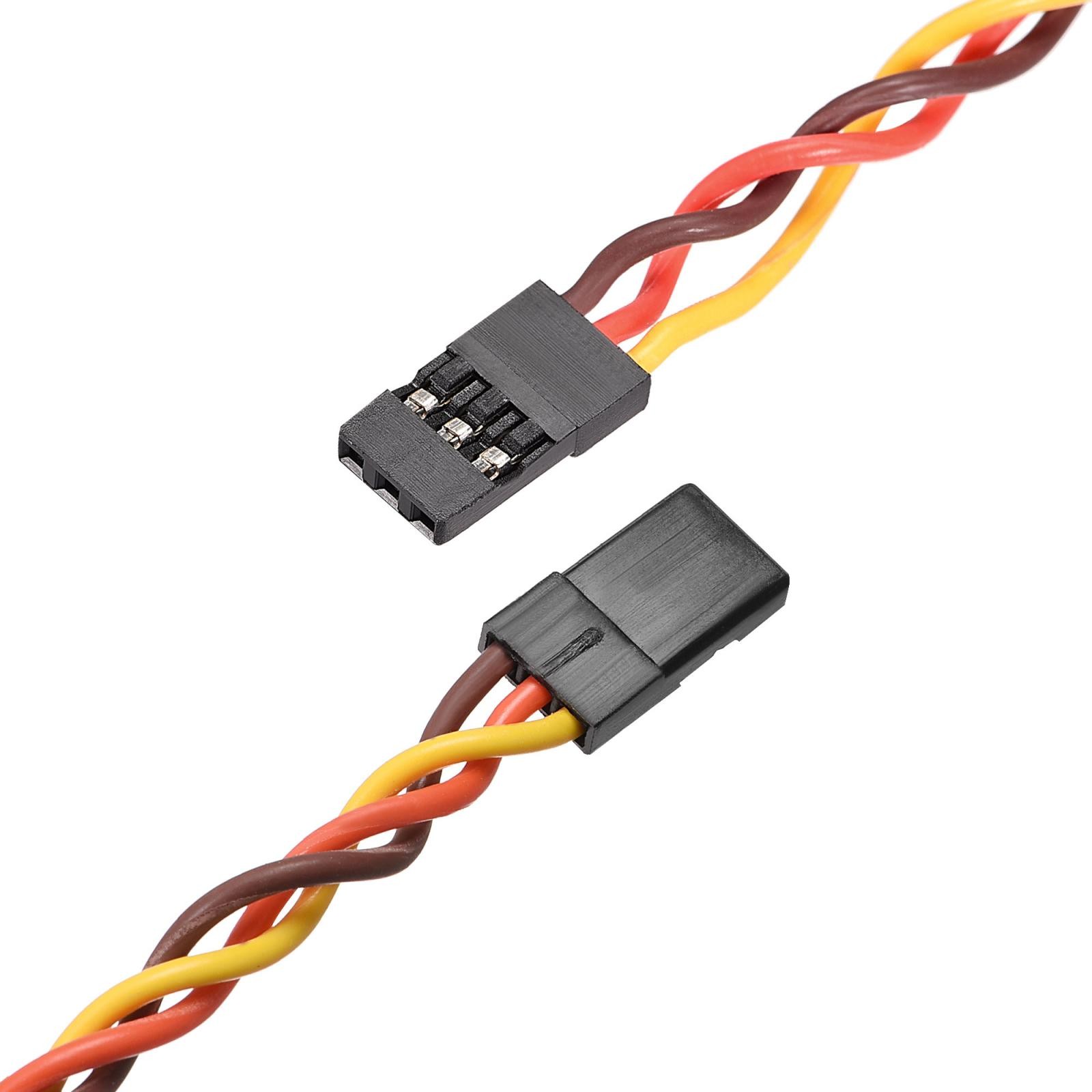 5pcs 3-Pin Servo Extension Cable Cord Connectors Lead Wire Male to Male