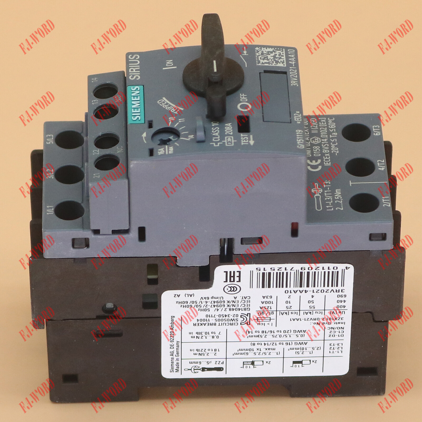 New in box Siemens breaker 3RV2021-4AA10 3RV2 021-4AA10 1 year warranty