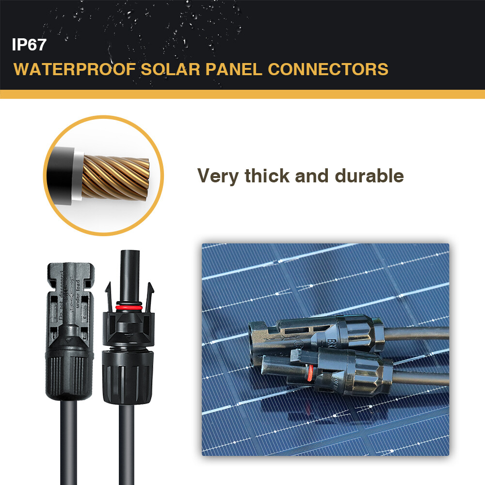 50W Flexible Solar Panel Waterproof Lightweight with Highest Efficiency for RV