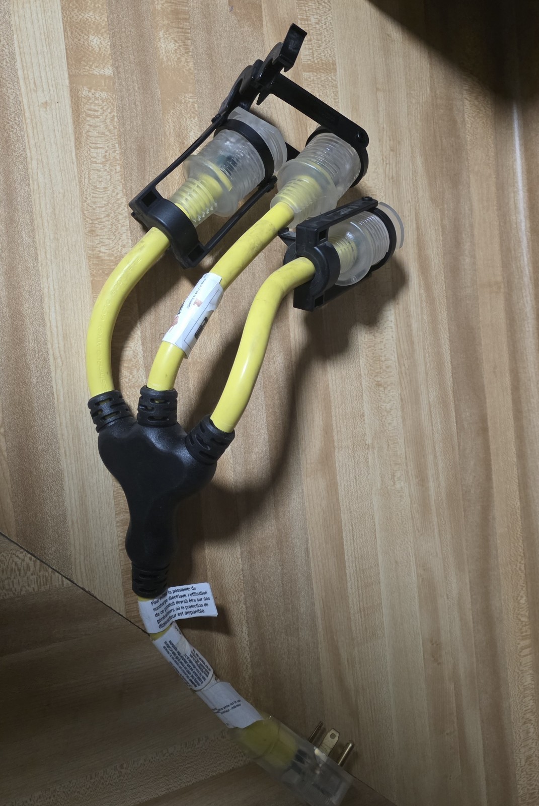 2 ft 20-Amp 125-Volts Generator Extension Cord Adapter