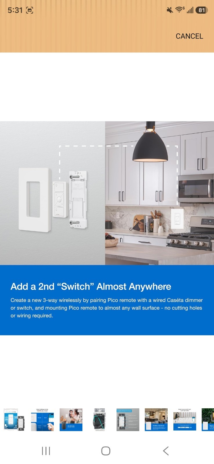Lutron PD-6WCL-WH-R Lighting Dimmer Switch – White