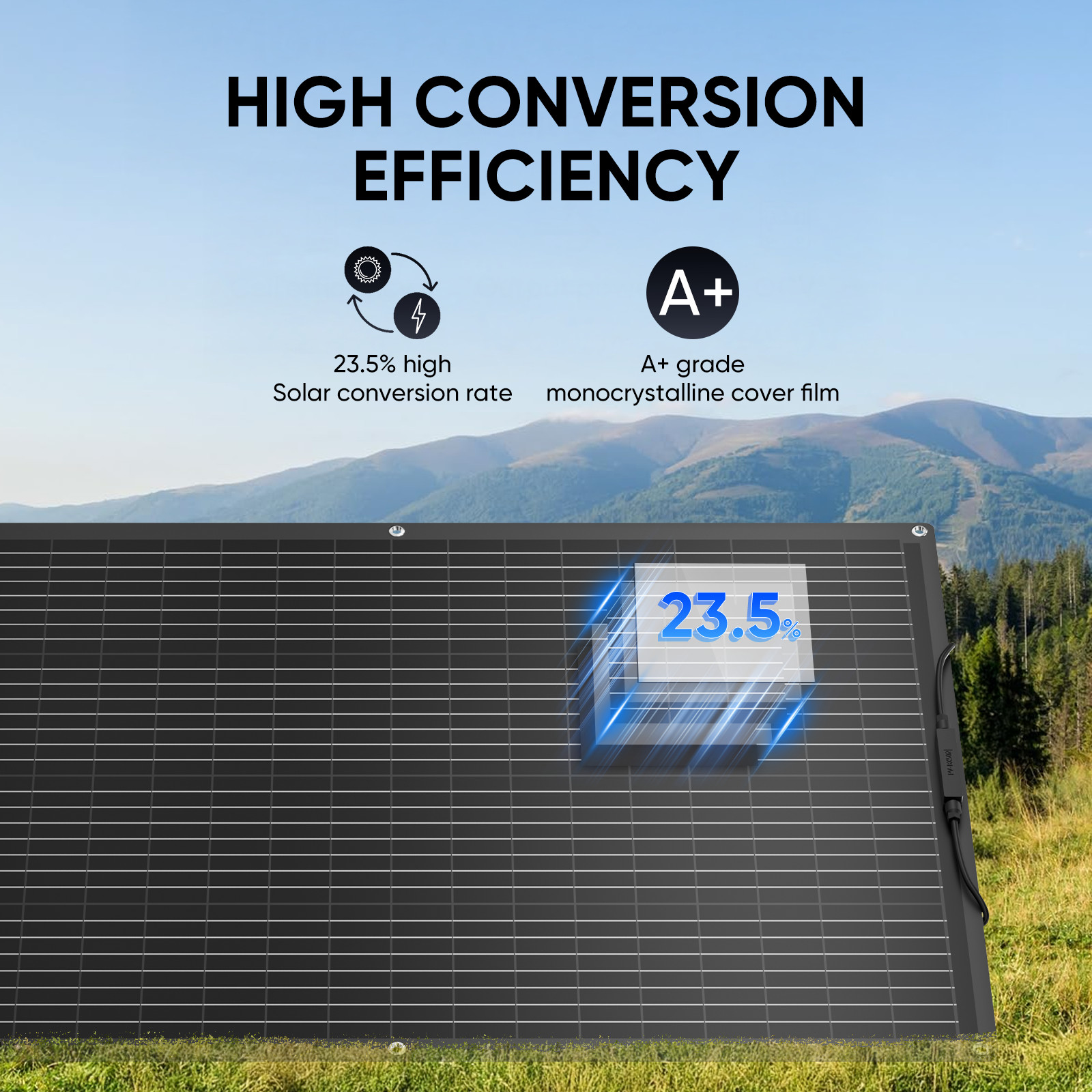 12V 200W 400W 600W 800W Flexible Solar Panel Mono Camping Home RV Battery Charge