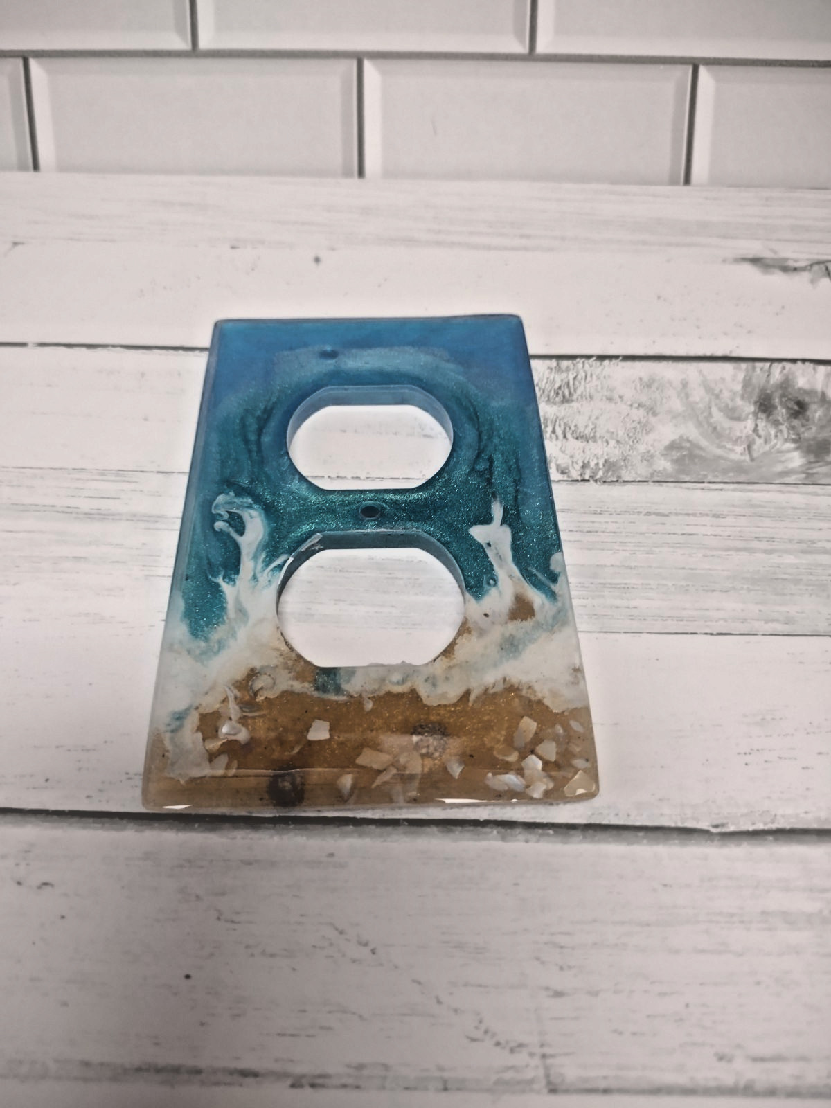 Custom Resin BEACH Light Switch Cover/Outlet Wall Plate Set of 3-CAN CUSTOM MAKE