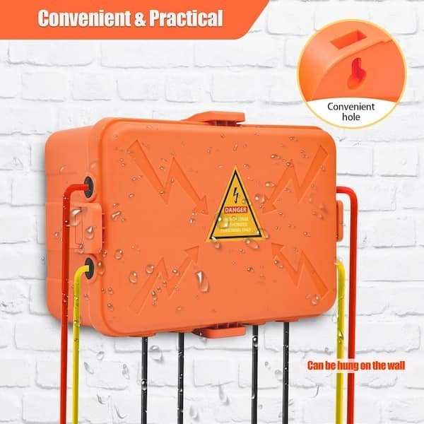 Luckyamzn Large Outdoor Electrical Box 1-Gang 12.5×8.5×5 IP54 Waterproof Outdoor
