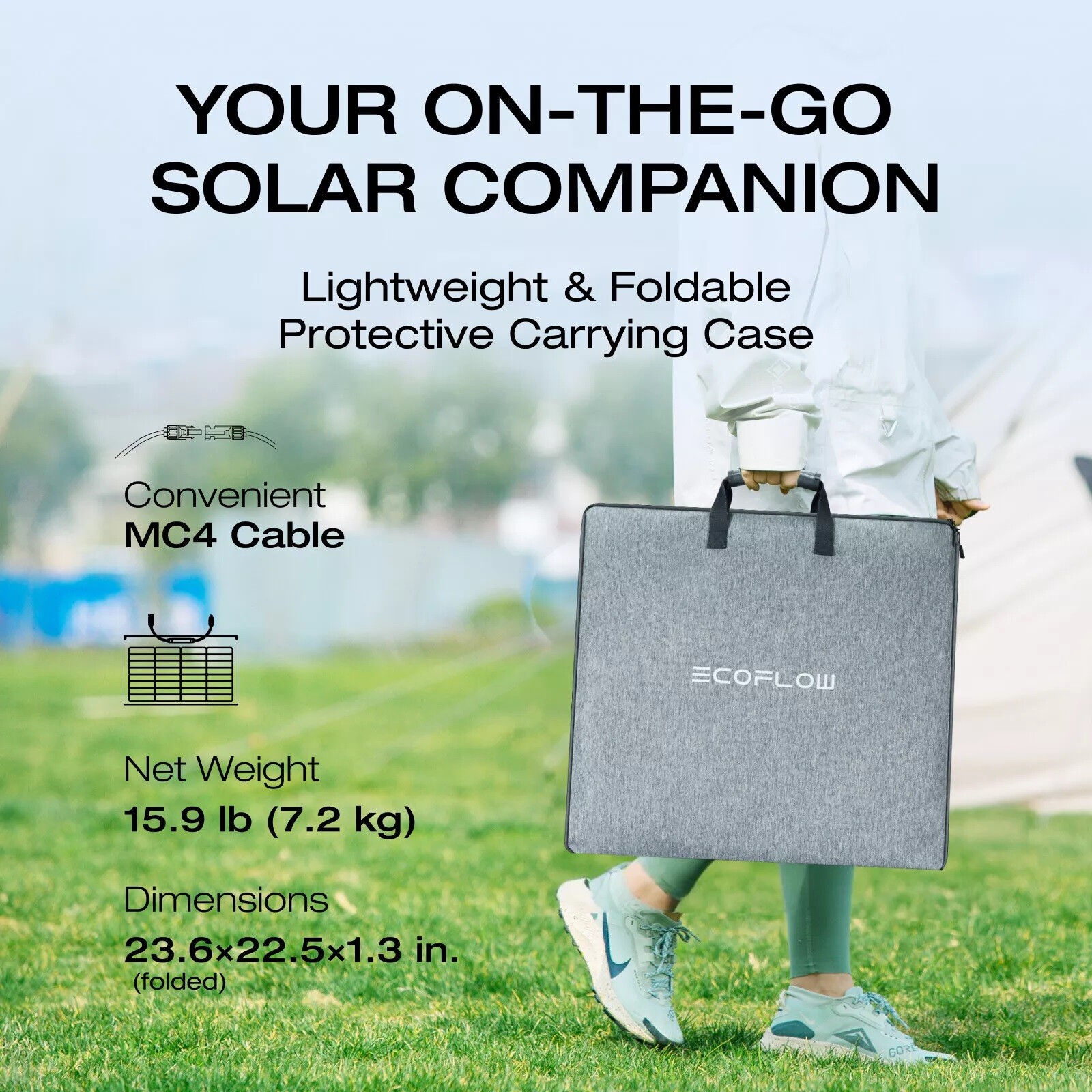 EcoFlow 220W NextGen Solar Panel Kit Waterproof IP68 for Outdoor RVs Refurbished