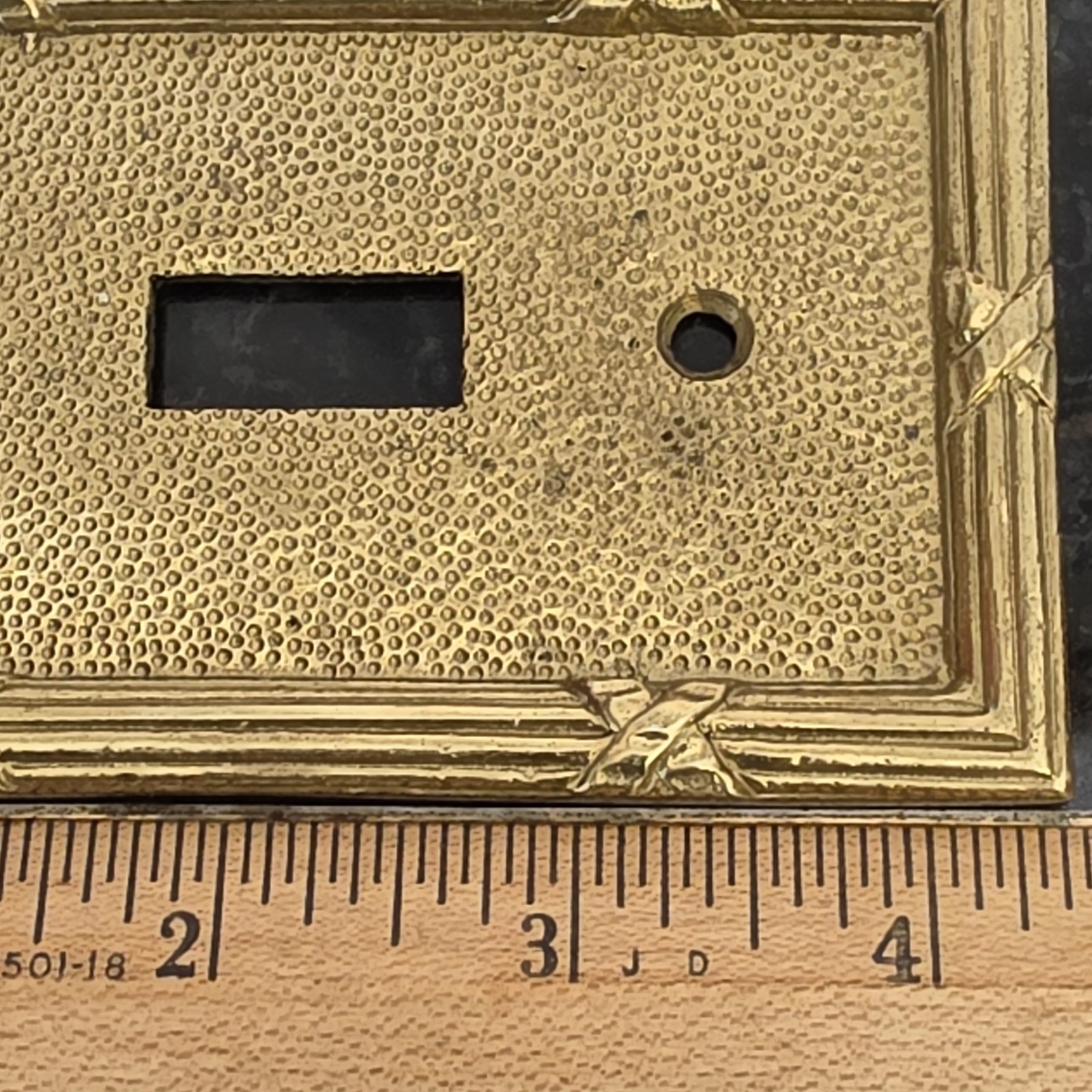 Phylrich Ribbon and Reed collection Light Switch Plate Gold