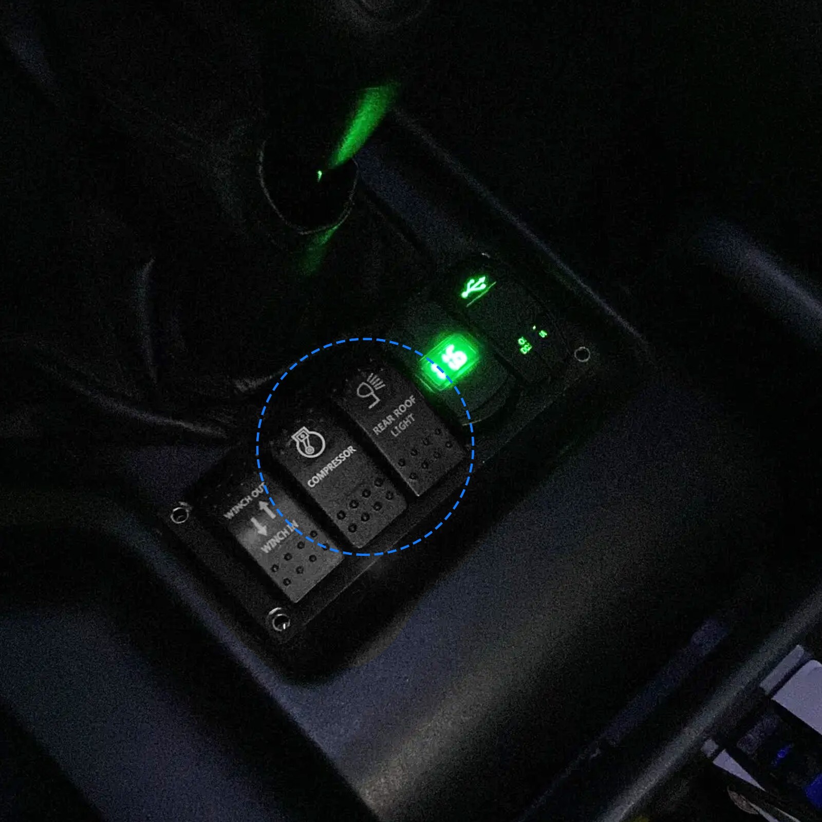 1pc Blue Switch Cover ONLY For Car Boat Truck Rocker Button Switch Replacing Cap