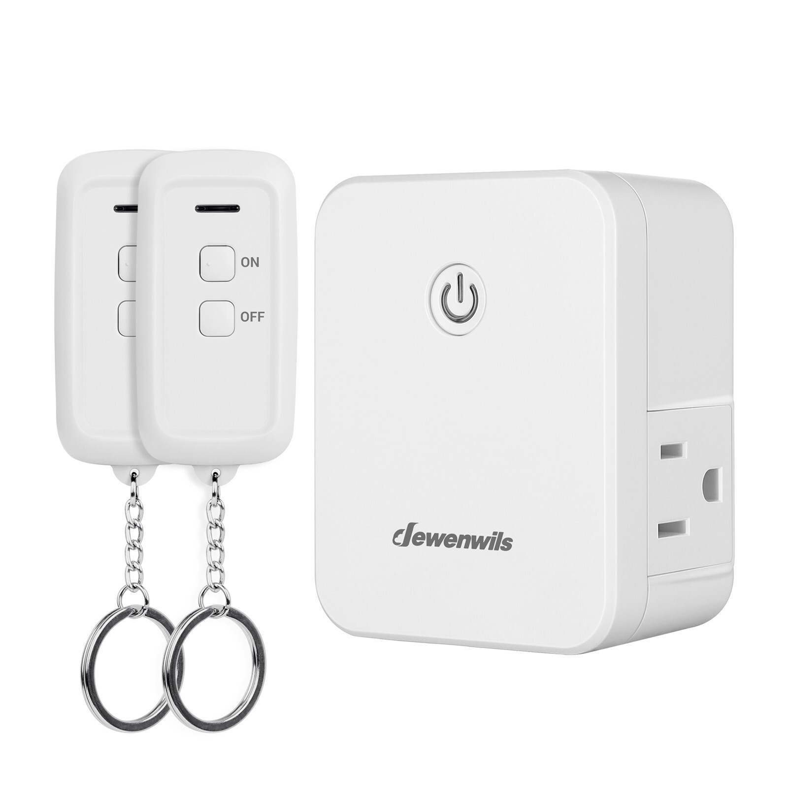 DEWENWILS Remote Control Outlet with 2 Remotes for Halloween Christmas Lights