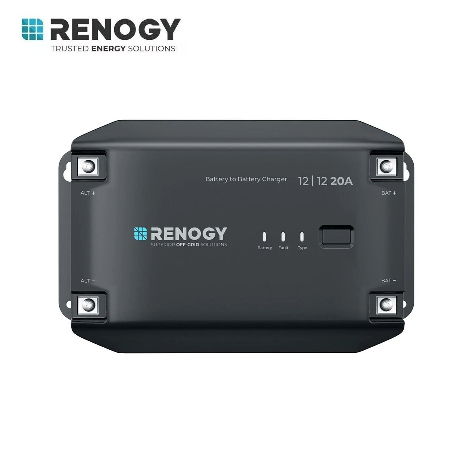 Renogy DC-DC Battery Charger 12V 20A Waterproof Smart Battery Charger For RV