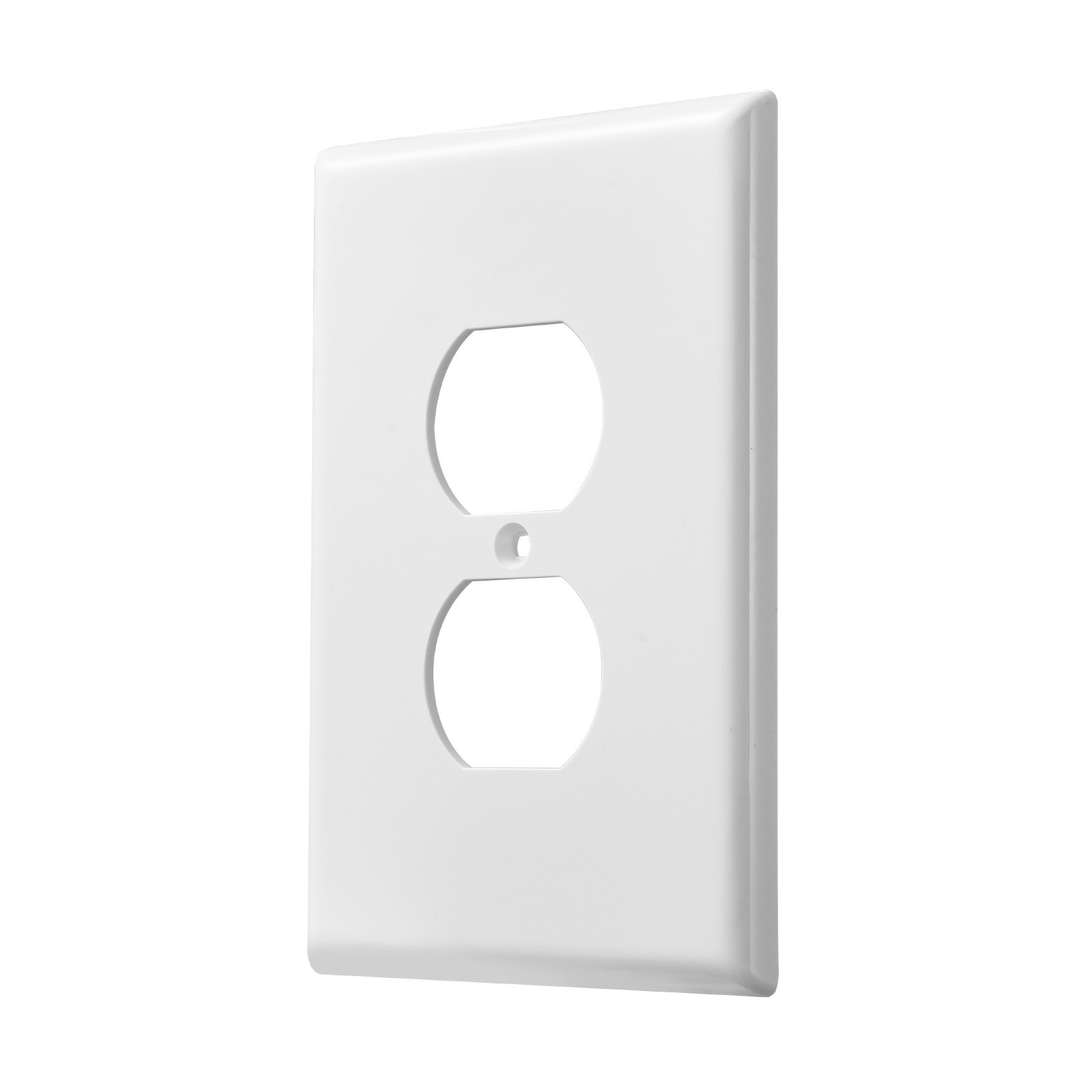 VEVOR 1-Gang Duplex Outlet Covers Wall Outlet Cover 10 Pack Receptacle Faceplate