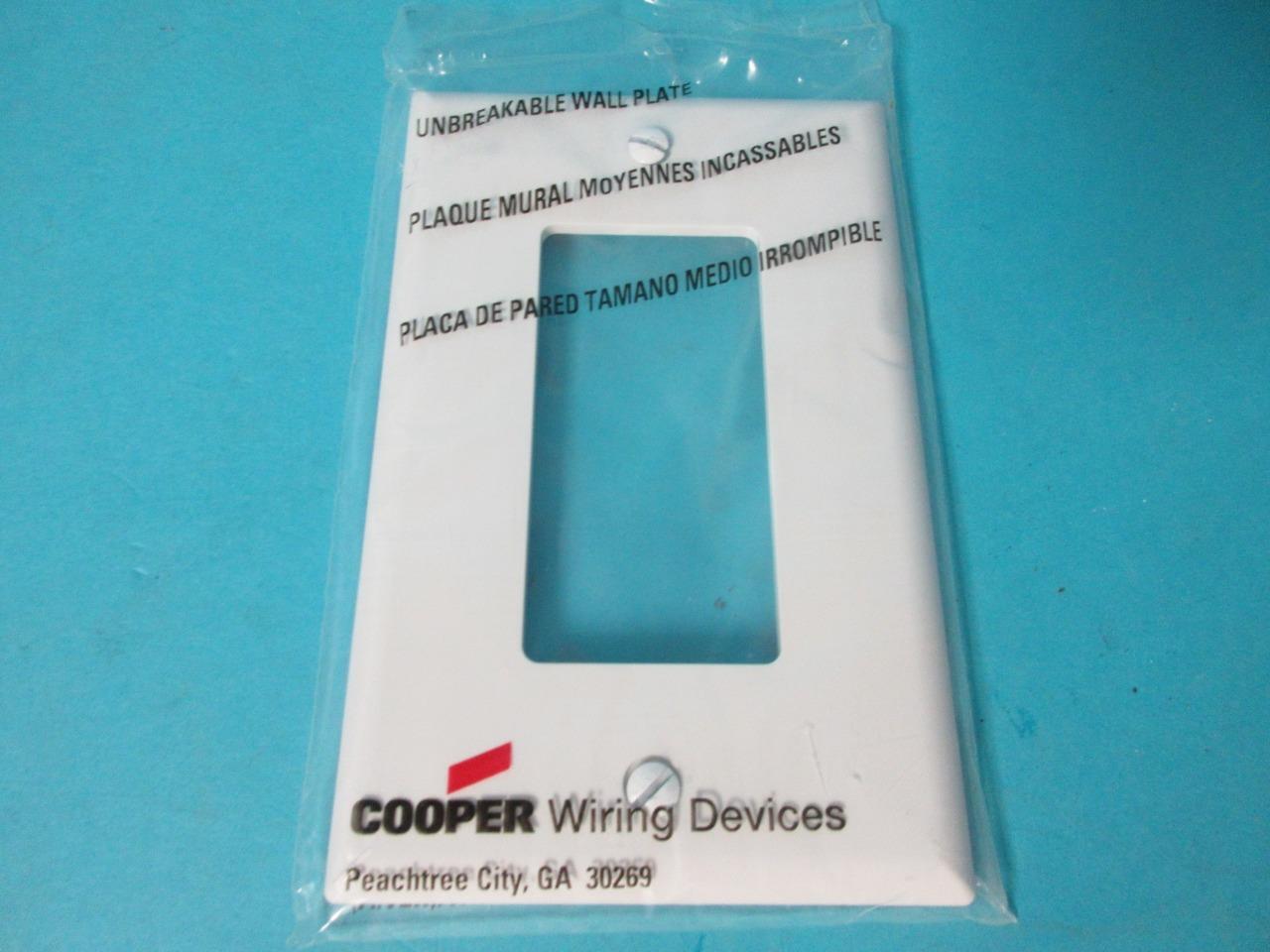 20 Eaton White Decorator 1G UNBREAKABLE MidSize Wallplate GFI GFCI Covers PJ26W